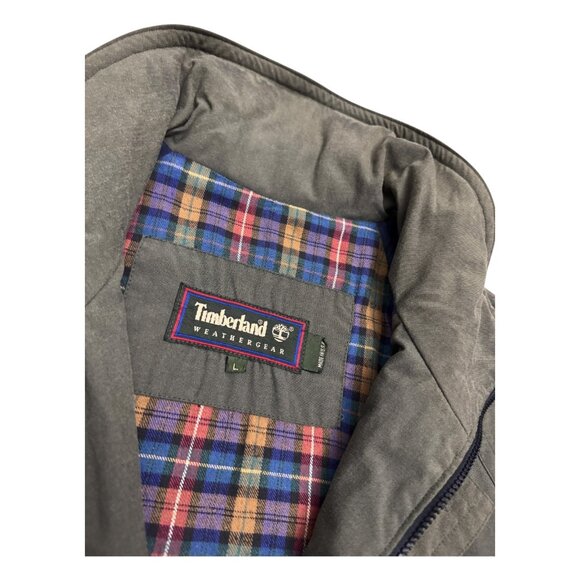 TIMBERLAND Vintage 90s Weathergear Green Casual Jacket Mens Large - Picture 5 of 6